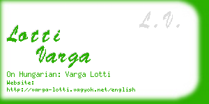 lotti varga business card